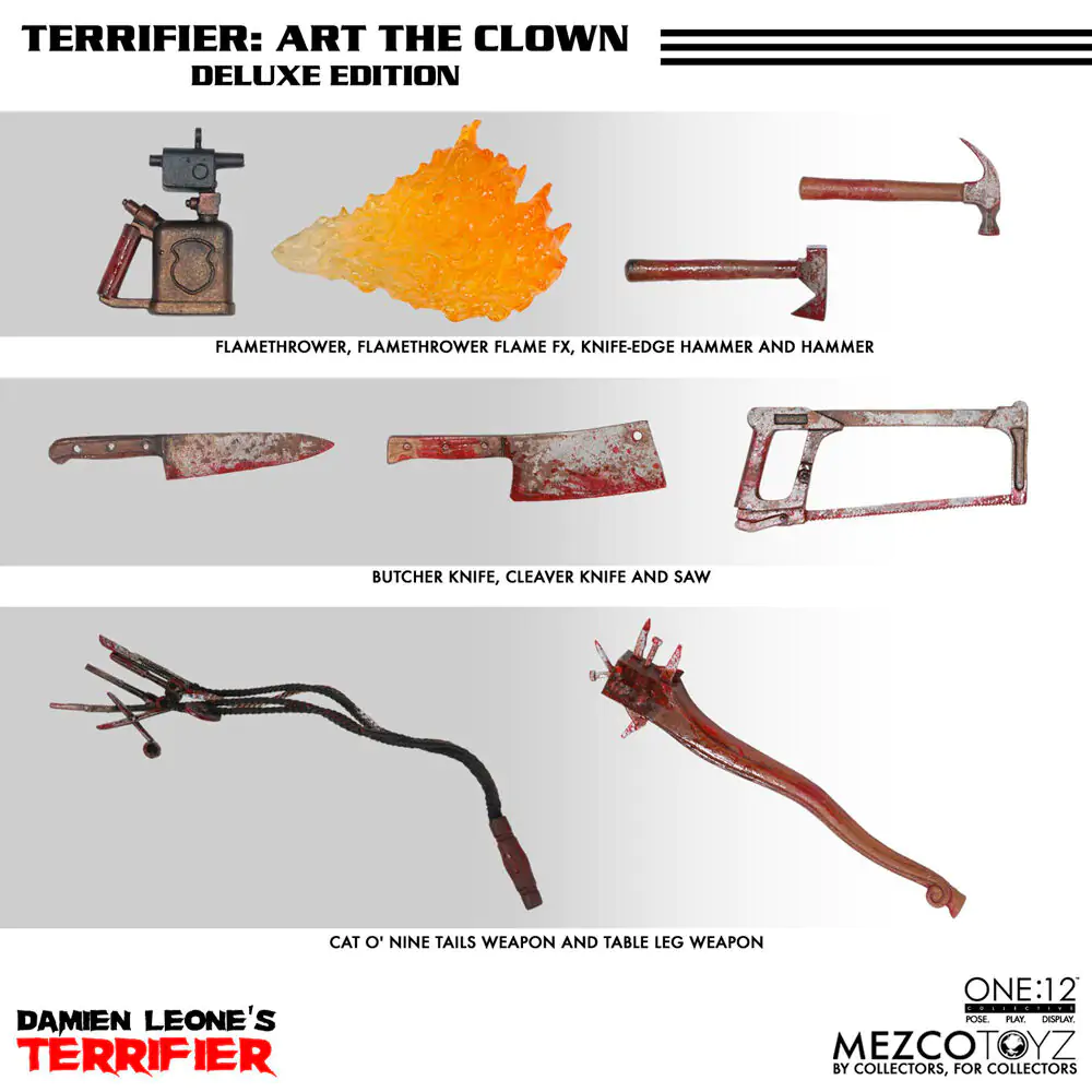 Terrifier One:12 Art the Clown Figur 18cm termékfotó