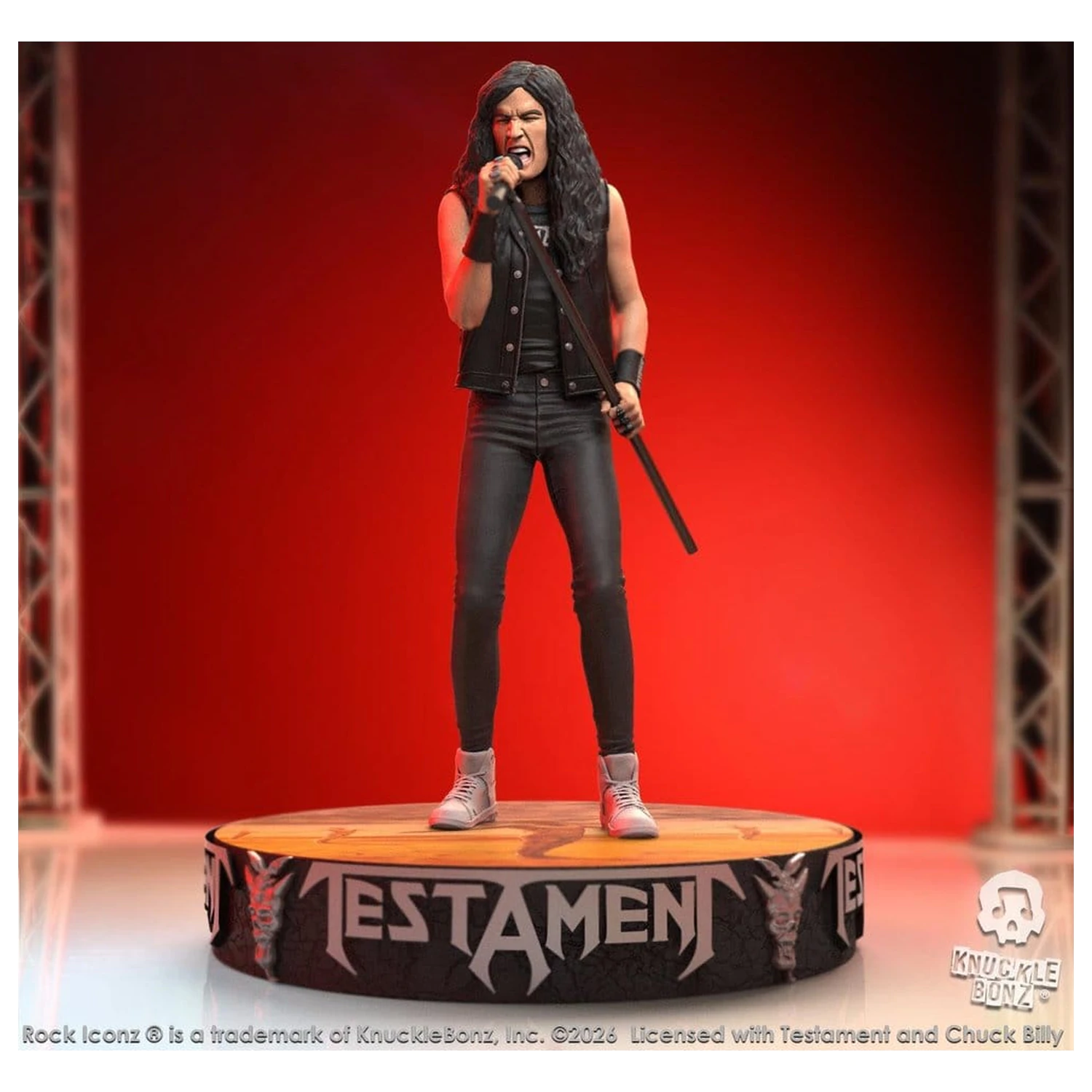 Testament Rock Iconz Statue Chuck Billy 22 cm Produktfoto