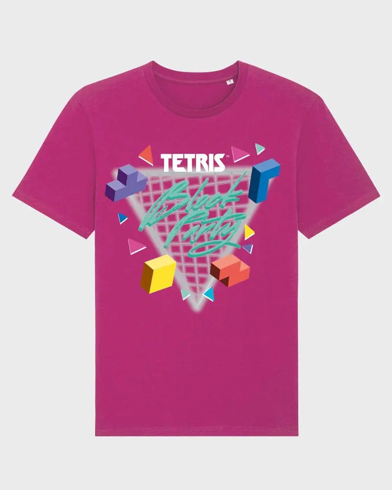 Tetris 90s Block Party! Pink T-shirt Produktfoto