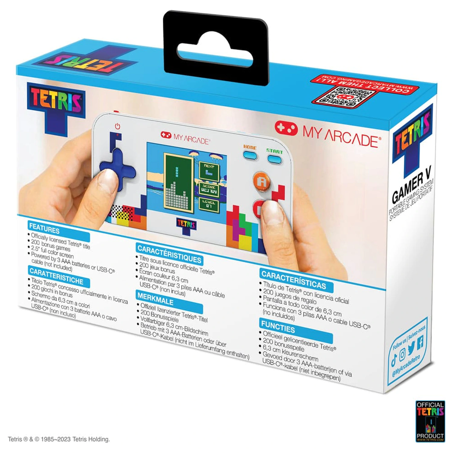 Tetris Tragbar Video Gaming System Gamer V Produktfoto