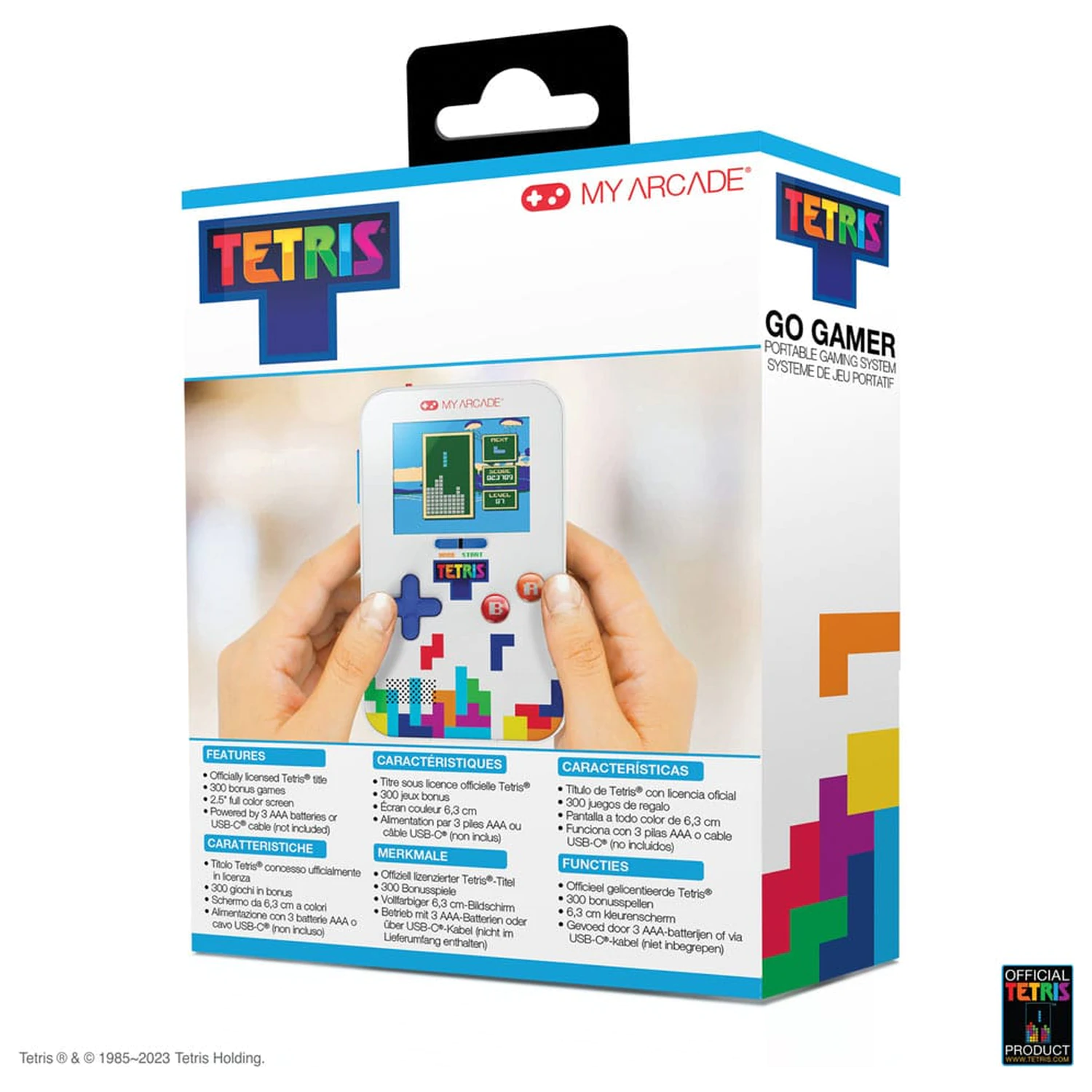 Tetris tragbares Videospielsystem Go Gamer Produktfoto