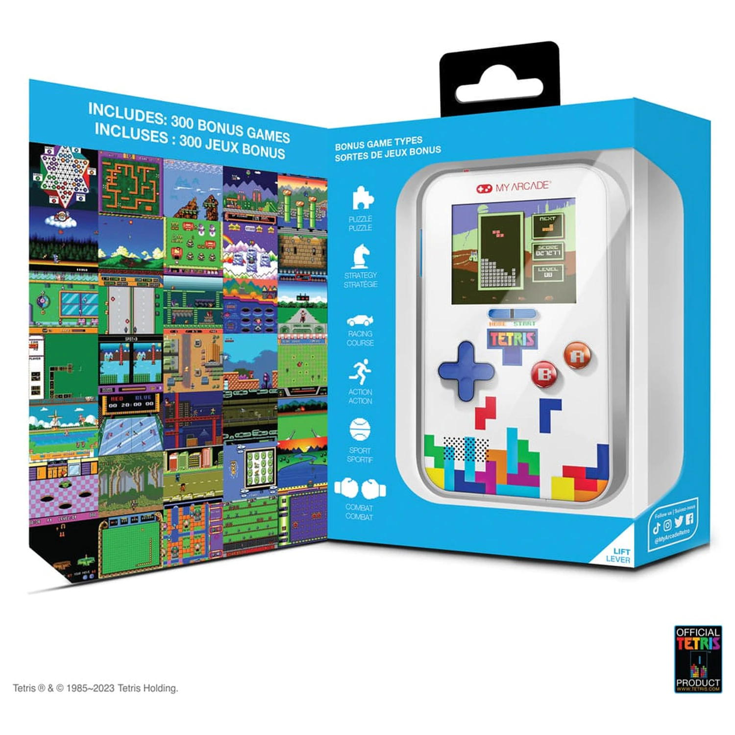 Tetris tragbares Videospielsystem Go Gamer Produktfoto