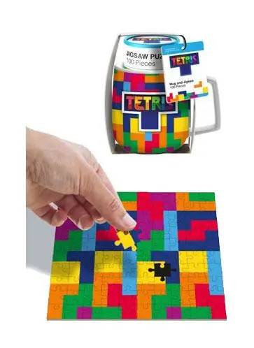 Tetris Tasse und Puzzle Set Tetriminos termékfotó