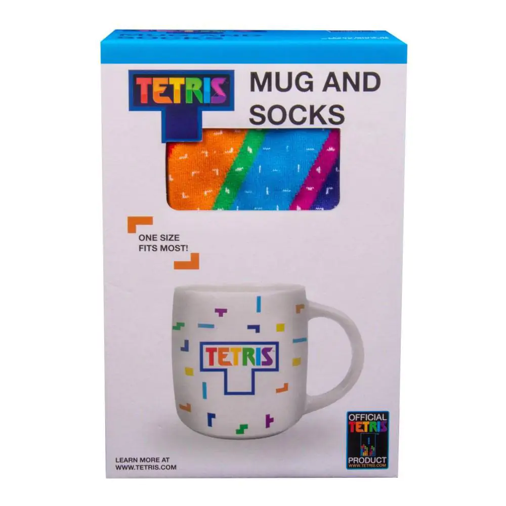 Tetris Tasse und Socken Set Tetriminos Produktfoto