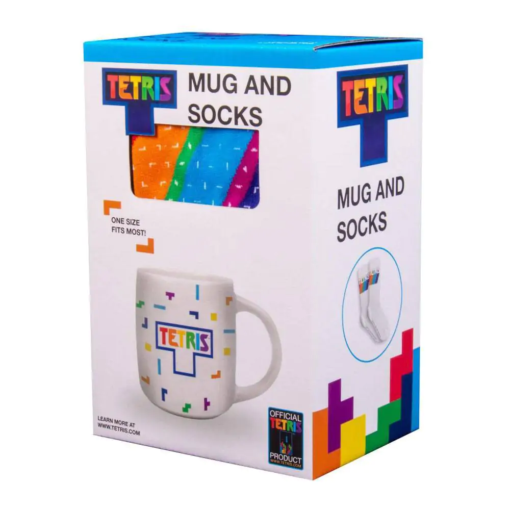 Tetris Tasse und Socken Set Tetriminos Produktfoto