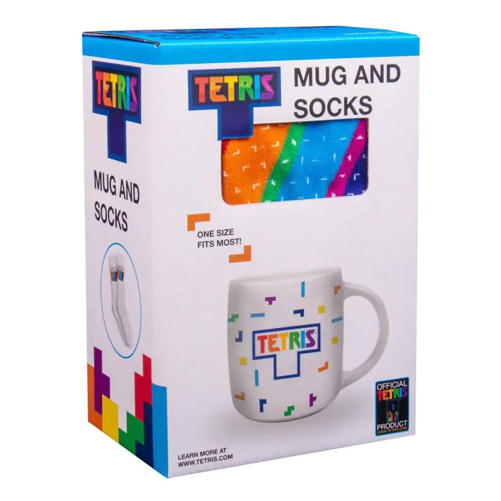 Tetris Tasse und Socken Set Tetriminos Produktfoto