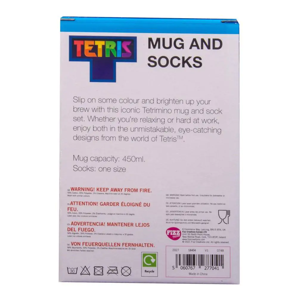Tetris Tasse und Socken Set Tetriminos Produktfoto