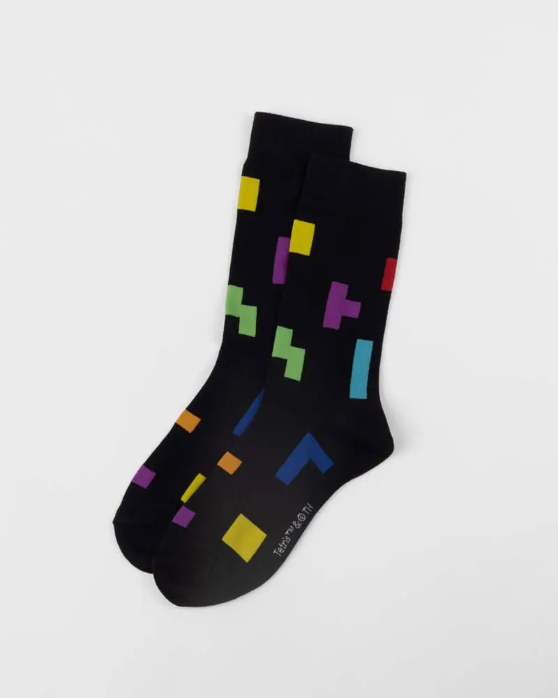 Tetris Socken Tetriminos Pattern termékfotó