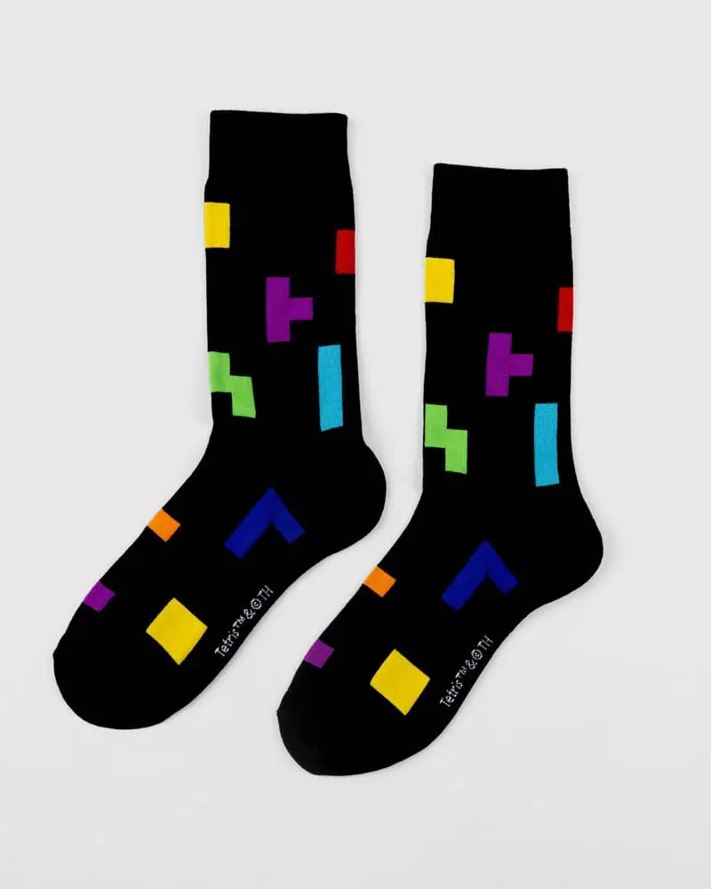 Tetris Socken Tetriminos Pattern termékfotó