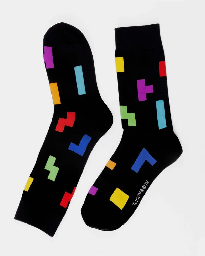 Tetris Socken Tetriminos Pattern termékfotó