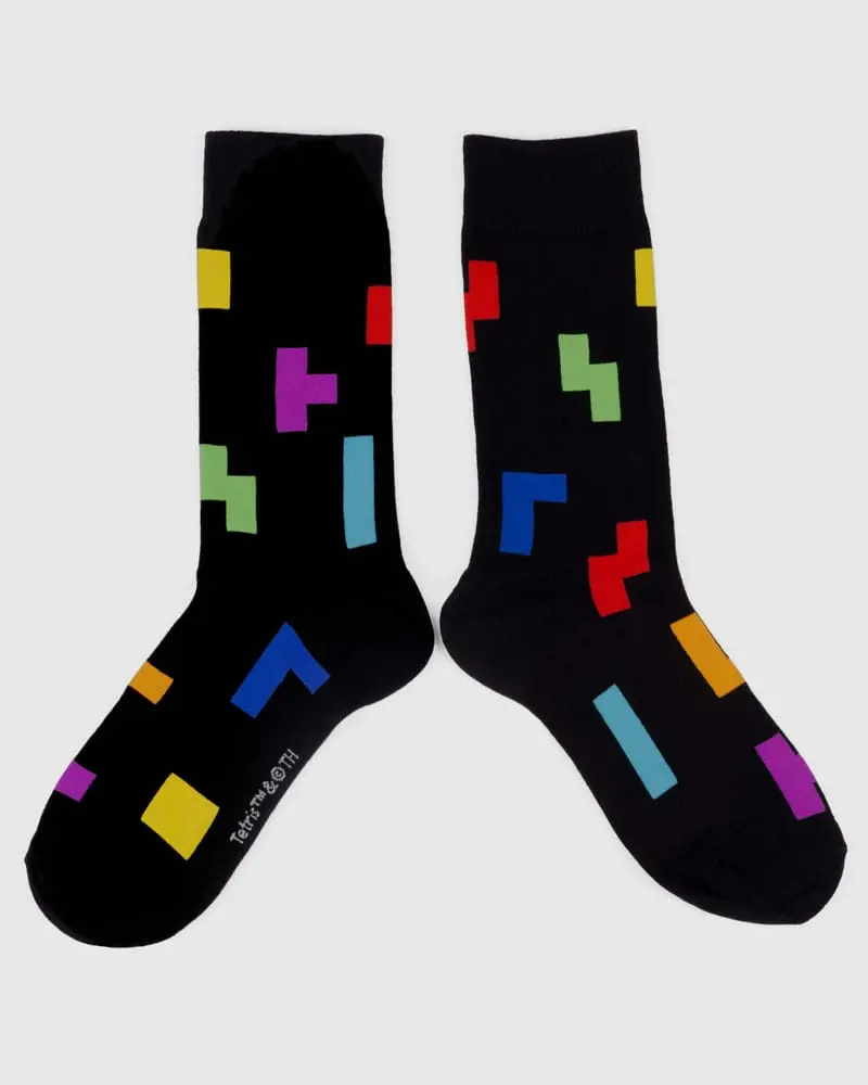 Tetris Socken Tetriminos Pattern termékfotó