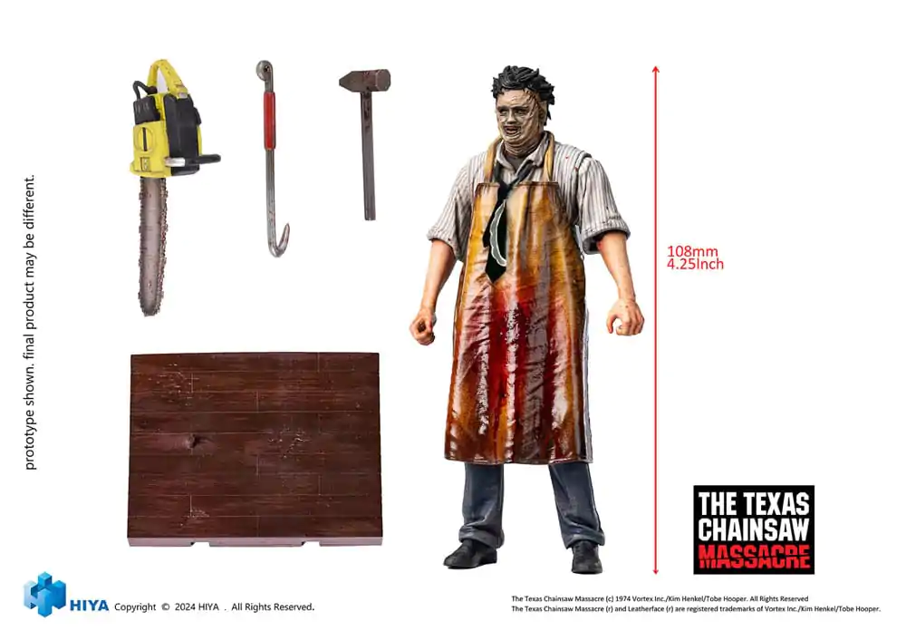 Texas Chainsaw Massacre (1974) Exquisite Mini Actionfigur 1/18 LeatherFace - Killing Mask 11 cm termékfotó