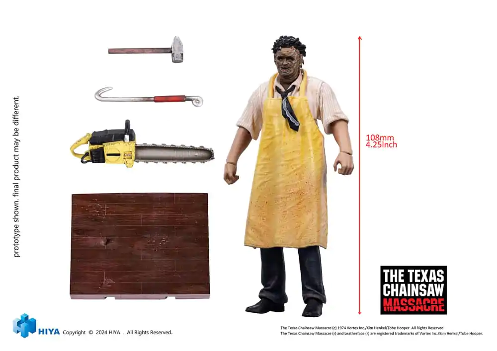 Texas Chainsaw Massacre (1974) Exquisite Mini Actionfigur 1/18 LeatherFace - Killing Mask Standard Ver. 11 cm termékfotó