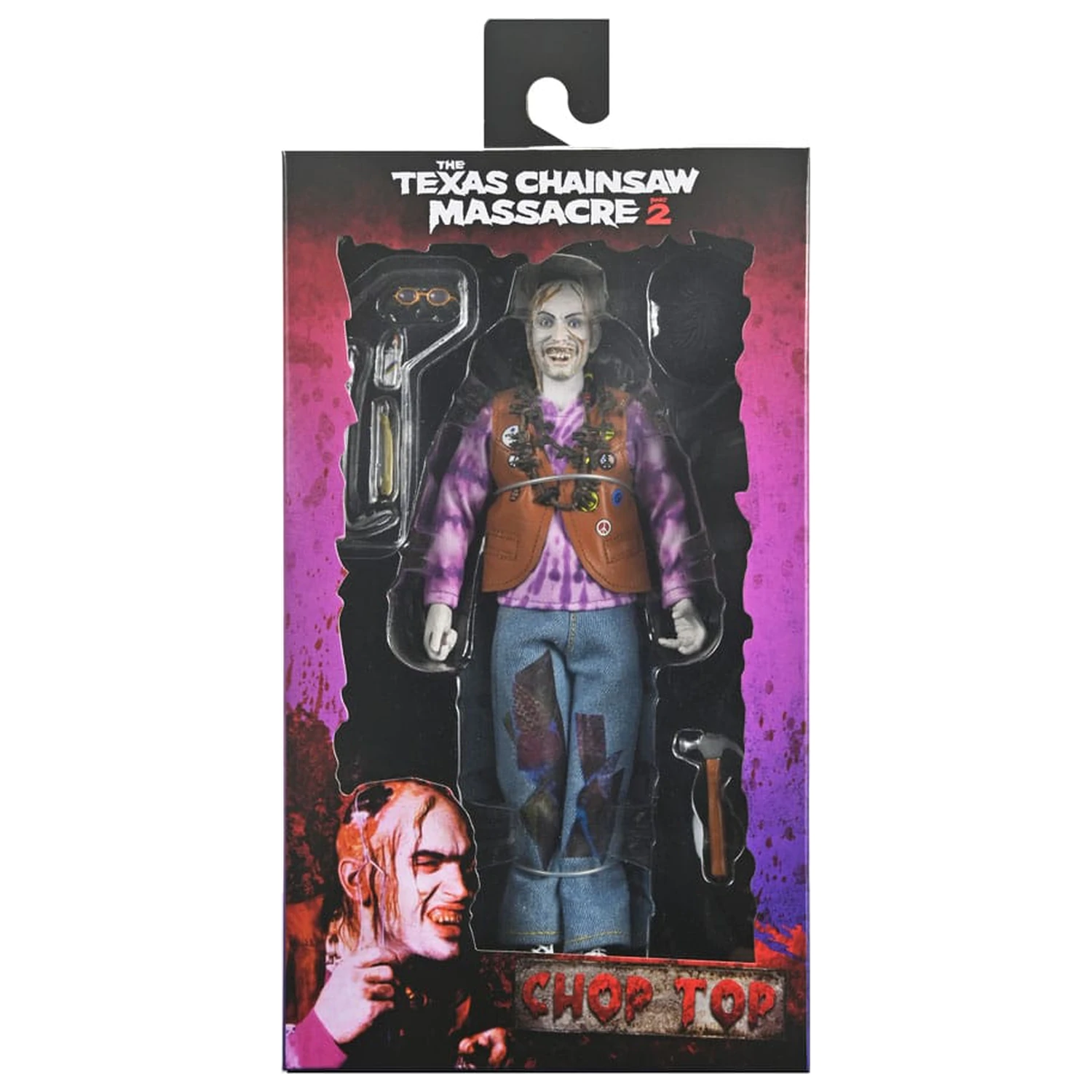 Texas Chainsaw Massacre 2 Clothed Action Figur Chop Top 20 cm Produktfoto
