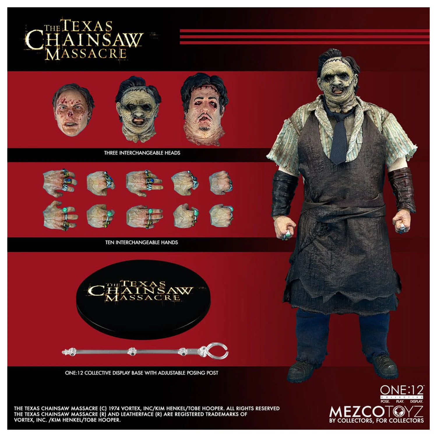 Texas Chainsaw Massacre (2003) Actionfigur 1/12 Leatherface 17 cm Produktfoto
