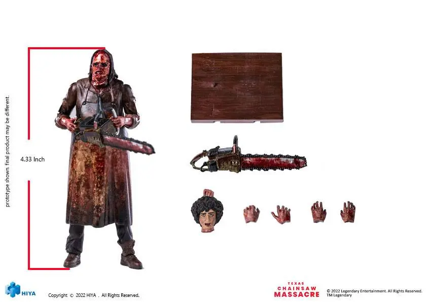 Texas Chainsaw Massacre (2022) Exquisite Mini Actionfigur 1/18 Leatherface Slaughter Version 11 cm Produktfoto