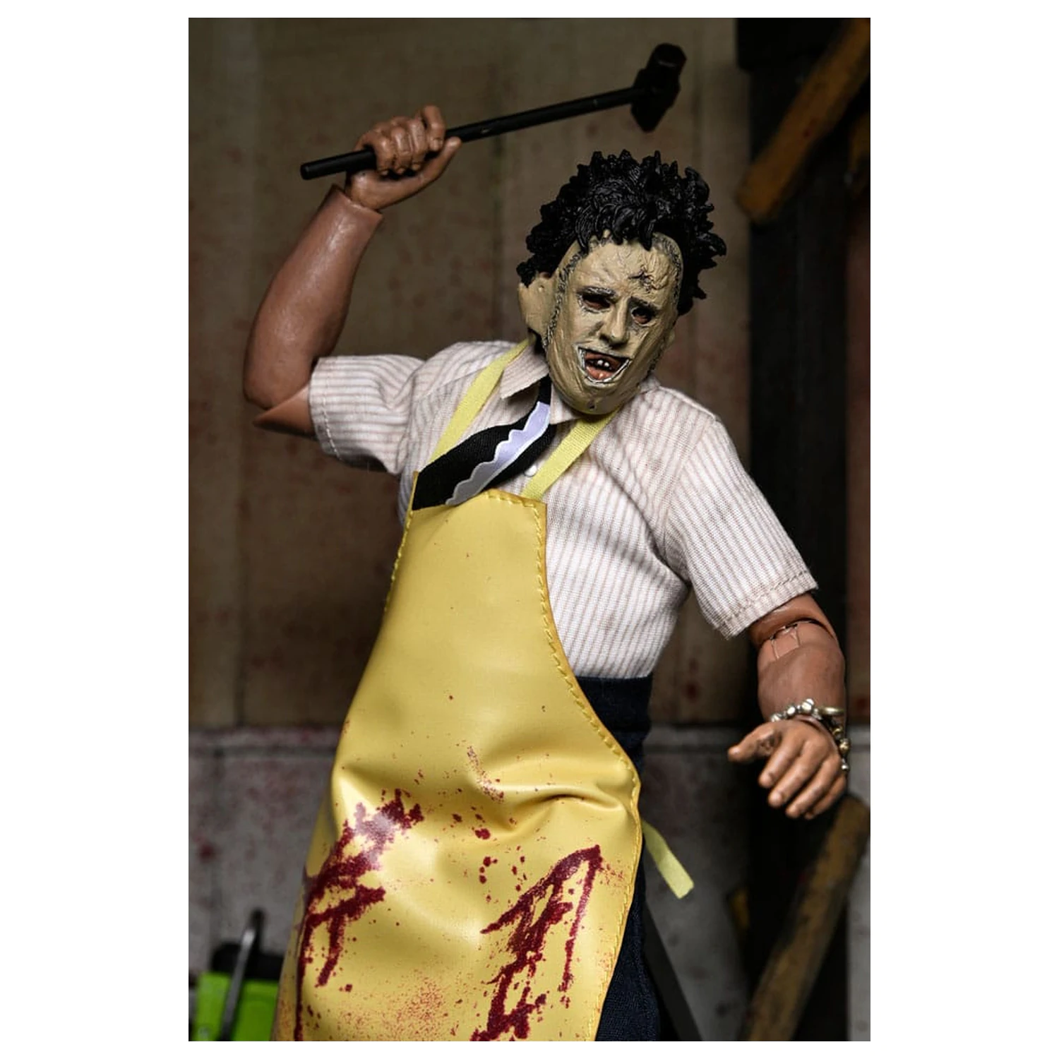 Texas Chainsaw Massacre bekleidete Action-Figur Leatherface 20 cm Produktfoto