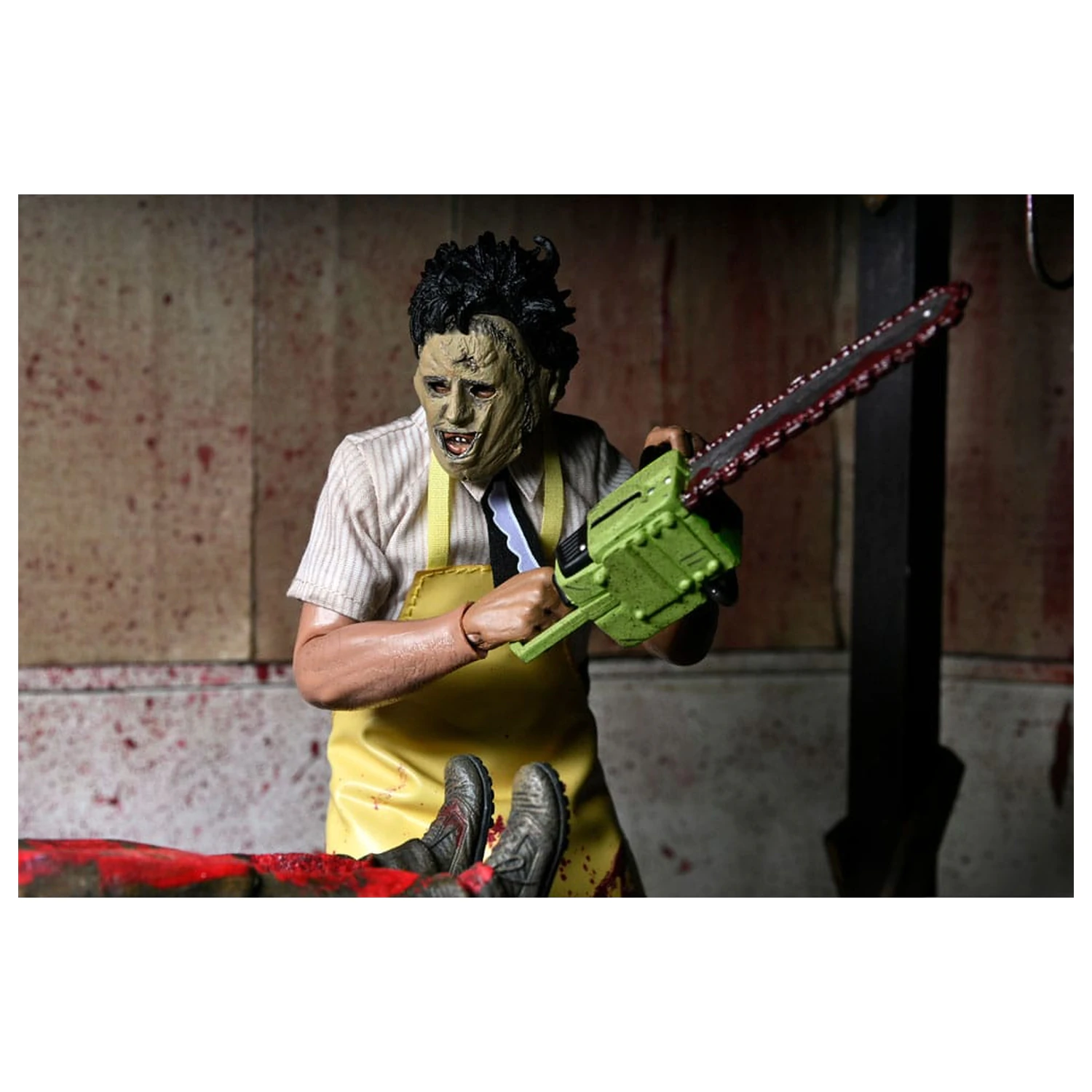 Texas Chainsaw Massacre bekleidete Action-Figur Leatherface 20 cm Produktfoto