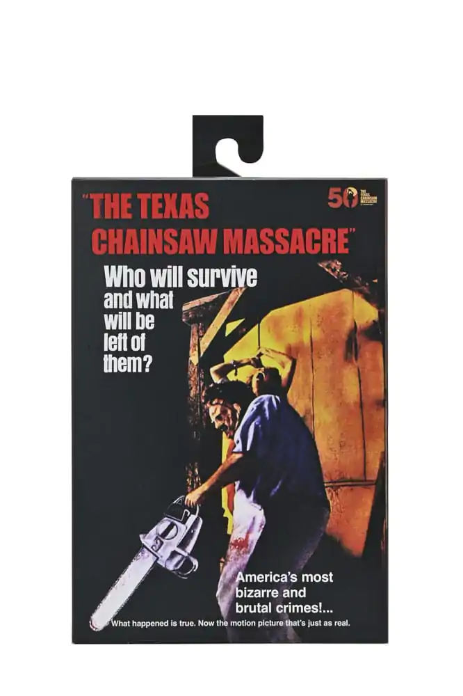 Texas Chainsaw Massacre Clothed Actionfigur Leatherface 50th Anniversary 20 cm Produktfoto