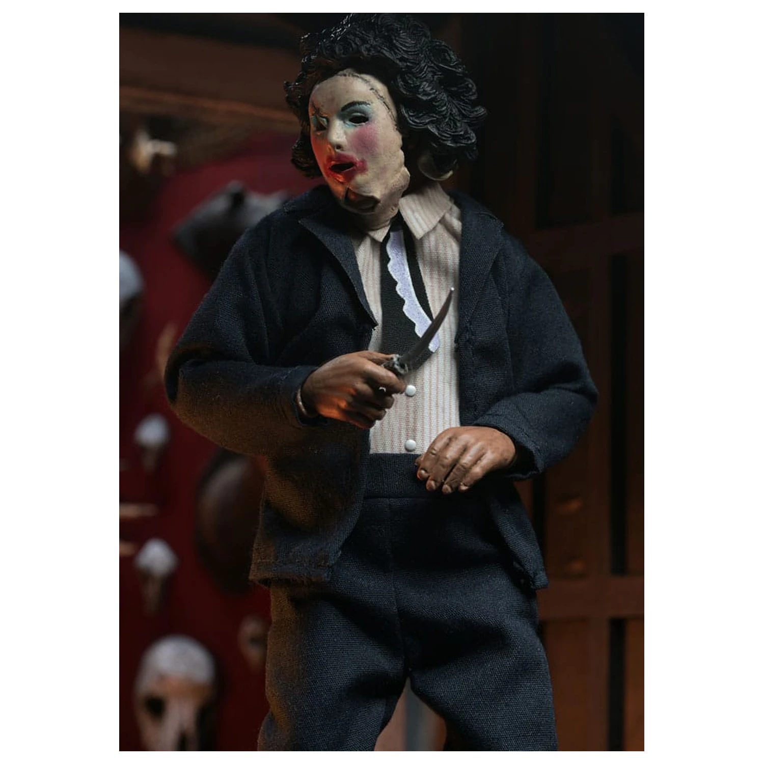 Texas Chainsaw Massacre Bekleidete Actionfigur Pretty Woman Leatherface 20 cm Produktfoto
