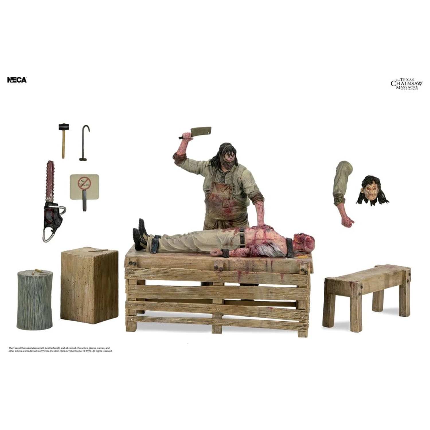 Texas Chainsaw Massacre: The Beginning Diorama-Aktionsfigur Leatherface Slaughterhouse Box-Set 18 Zentimeter Produktfoto