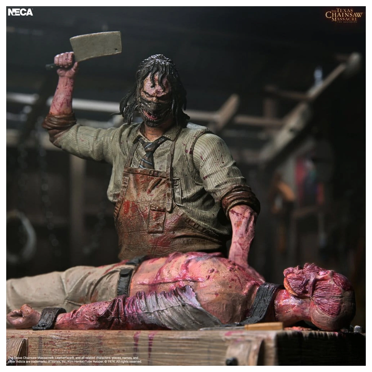 Texas Chainsaw Massacre: The Beginning Diorama-Aktionsfigur Leatherface Slaughterhouse Box-Set 18 Zentimeter Produktfoto