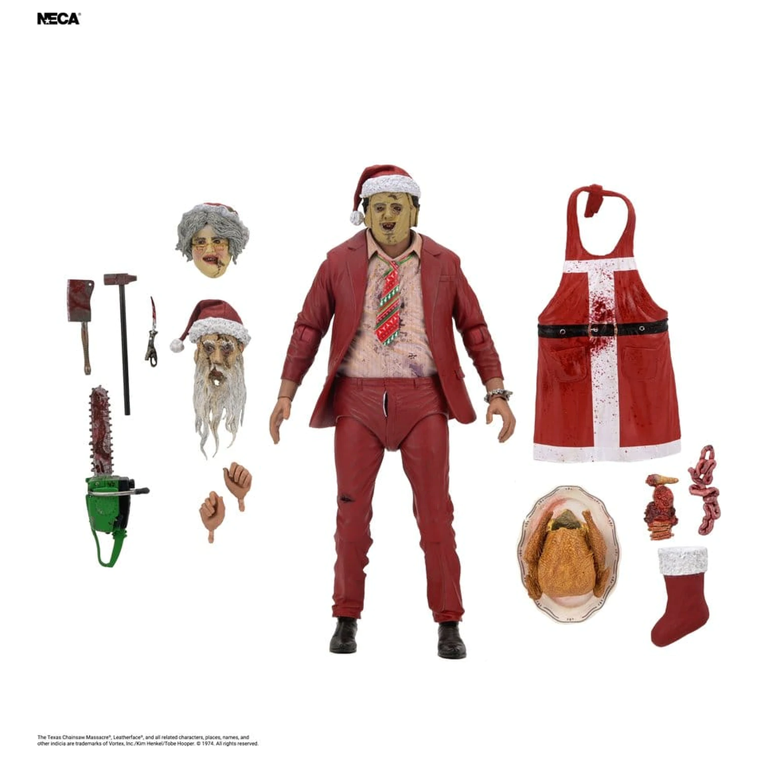 Texas Chainsaw Massacre Ultimate Actionfigur Santa Leatherface 18 cm Produktfoto