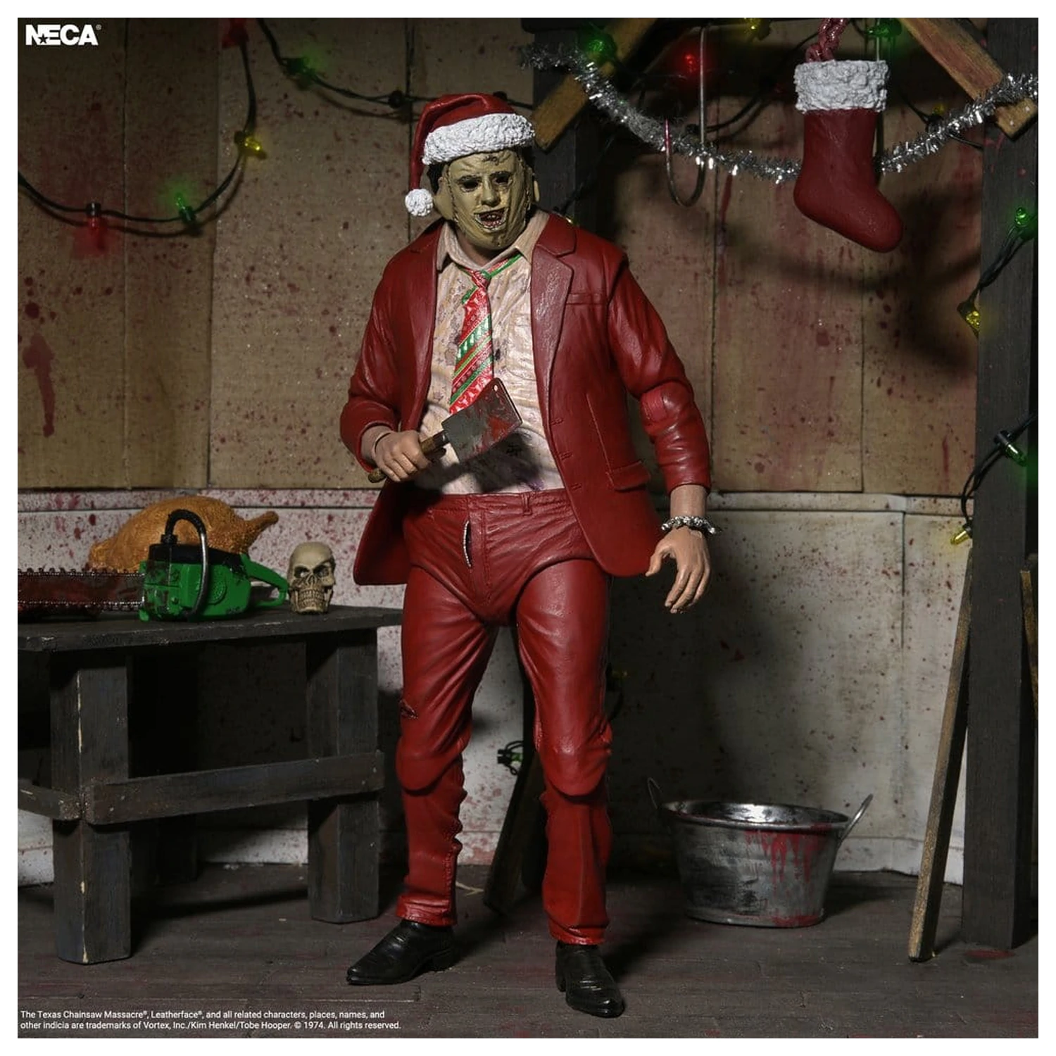 Texas Chainsaw Massacre Ultimate Actionfigur Santa Leatherface 18 cm Produktfoto