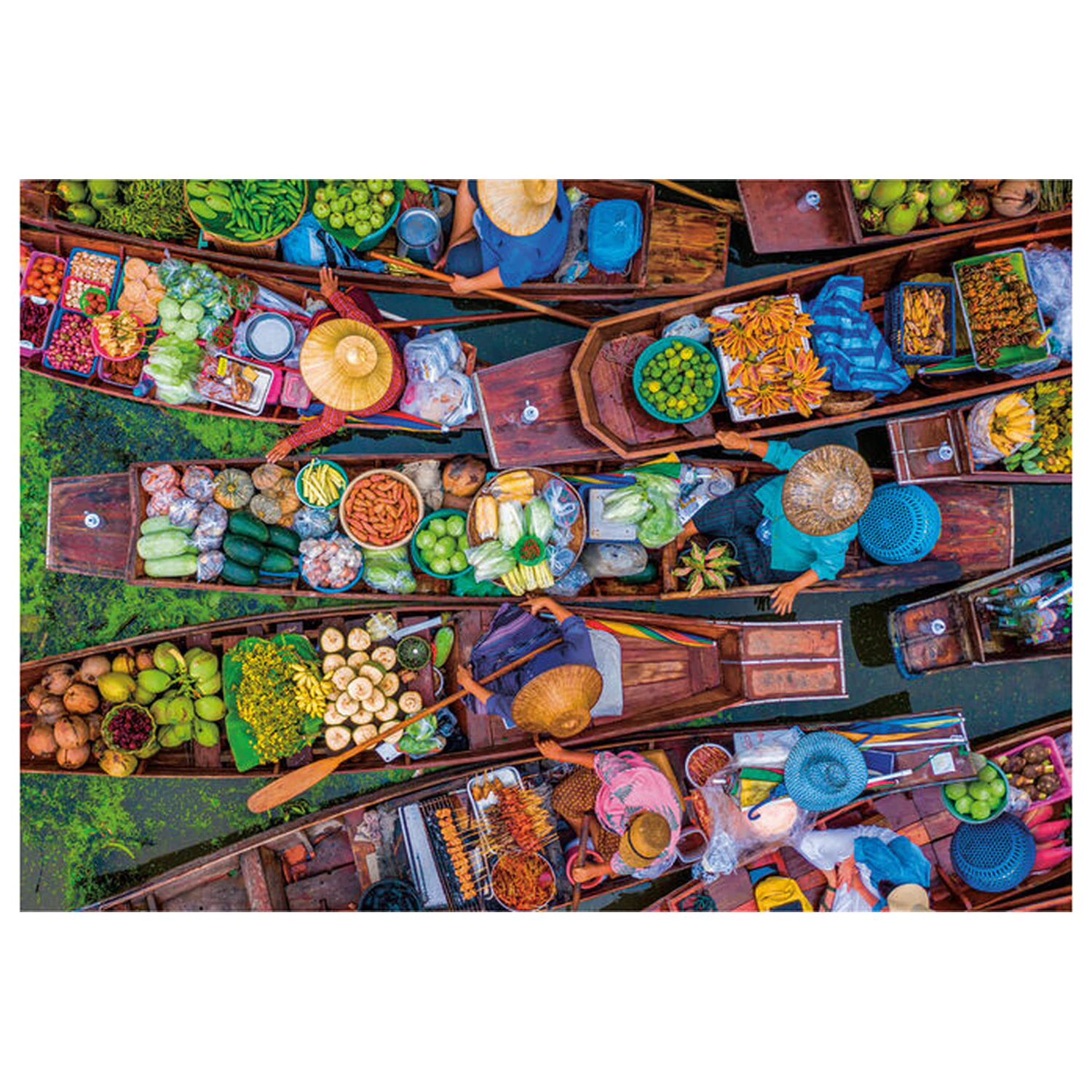 Thai Floating Market Puzzle 1000 Teile Produktfoto
