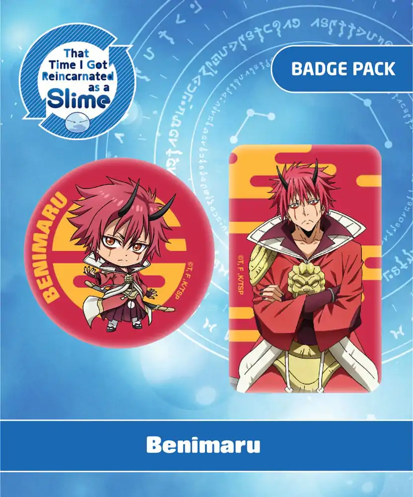That Time I Got Reincarnated as a Slime Ansteck-Buttons Doppelpack Benimaru Produktfoto