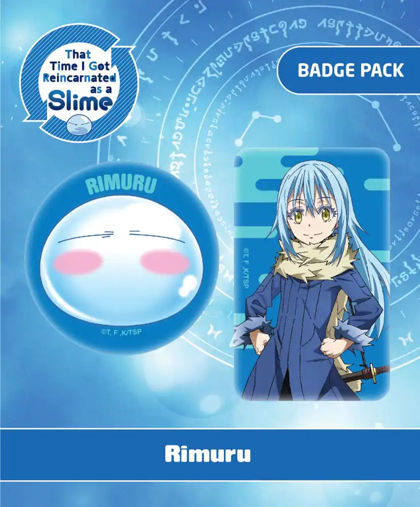 That Time I Got Reincarnated as a Slime Ansteck-Buttons Doppelpack Rimuru termékfotó