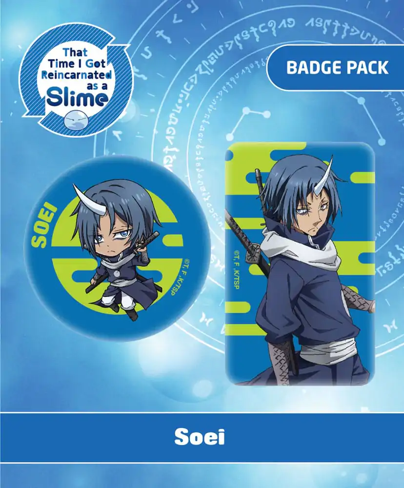 That Time I Got Reincarnated as a Slime Ansteck-Buttons Doppelpack Soei Produktfoto