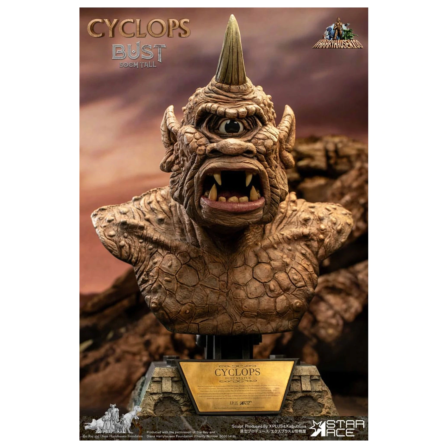 The 7th Voyage of Sinbad Büste Ray Harryhausens Zyklop 50 cm Produktfoto