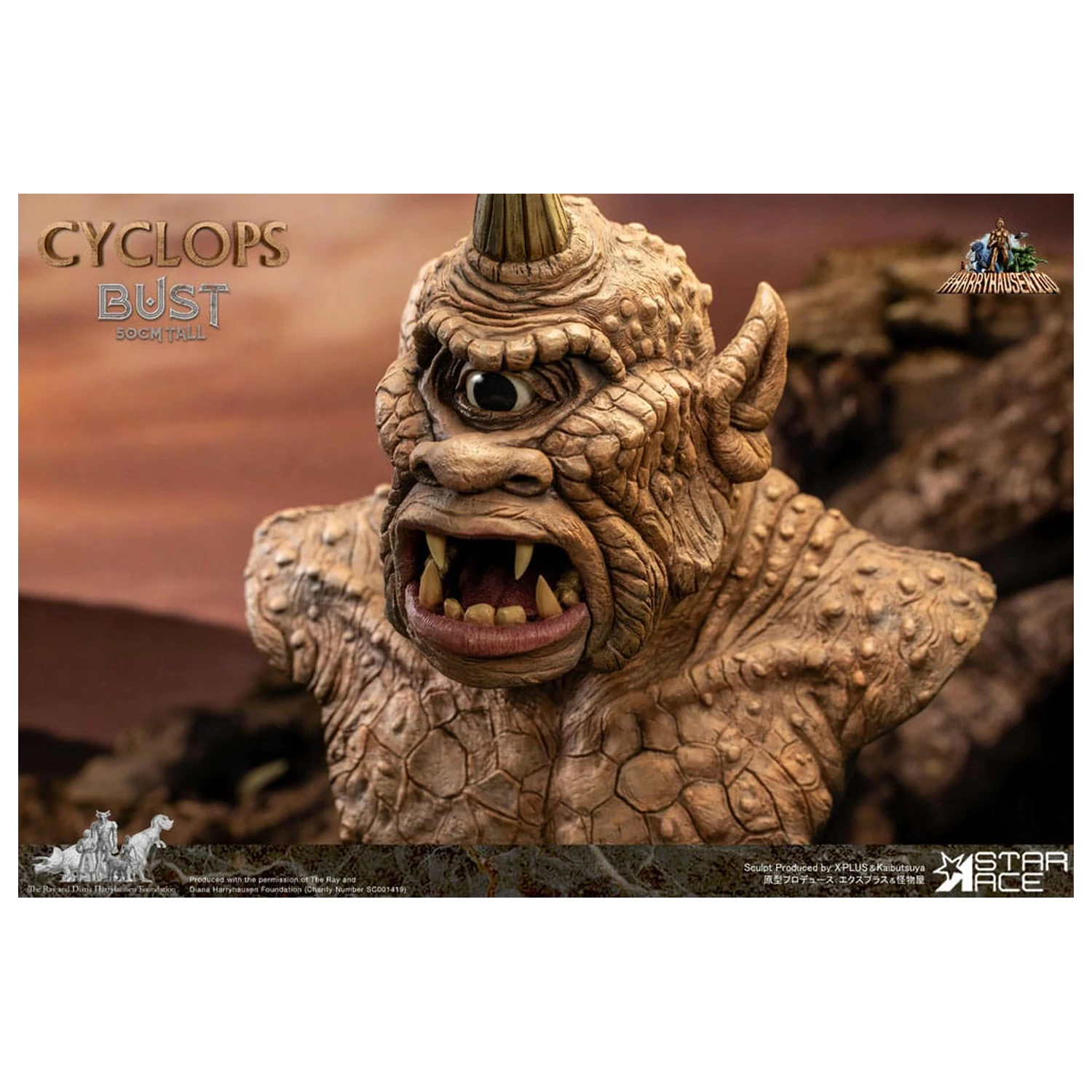 The 7th Voyage of Sinbad Büste Ray Harryhausens Zyklop 50 cm Produktfoto