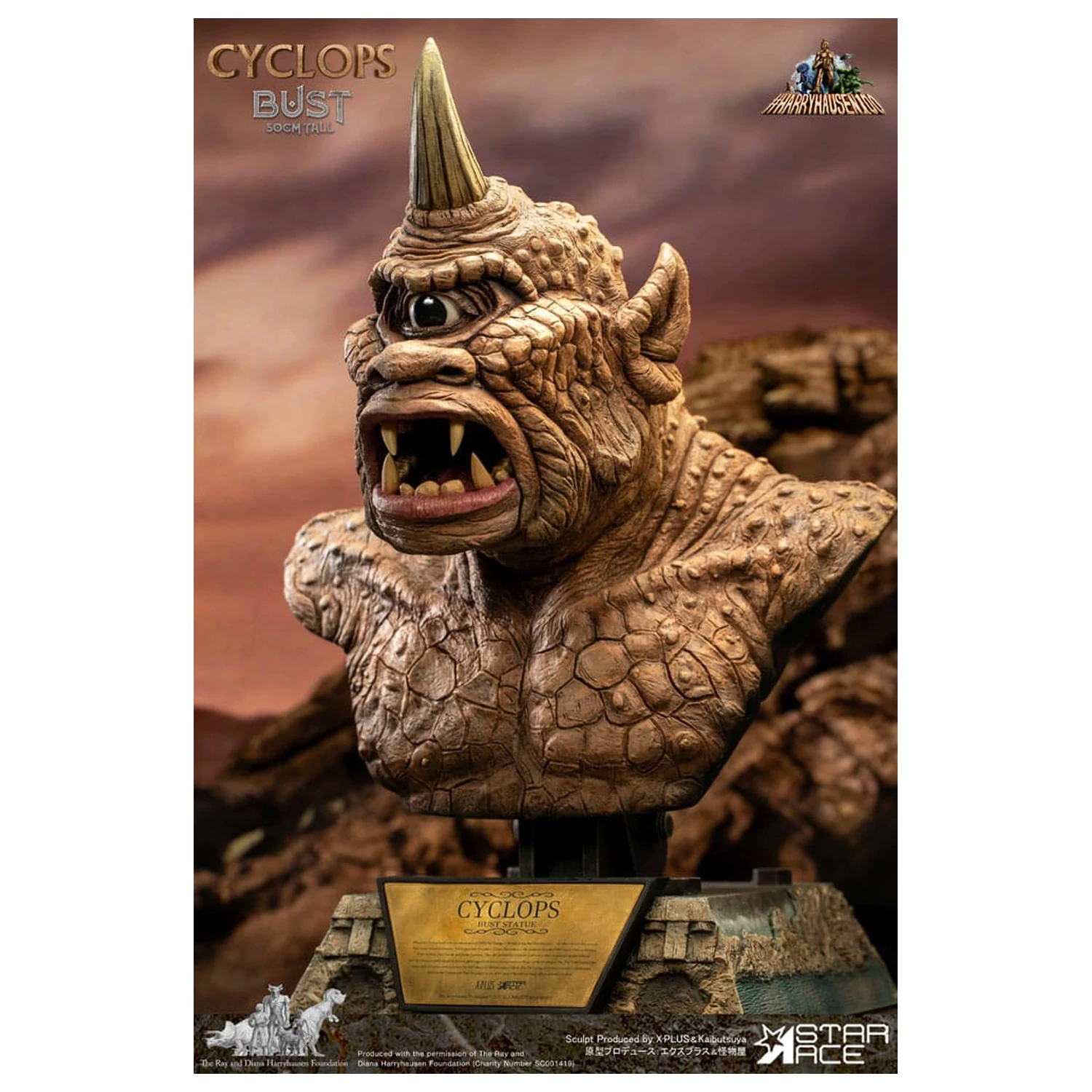 The 7th Voyage of Sinbad Büste Ray Harryhausens Zyklop 50 cm Produktfoto