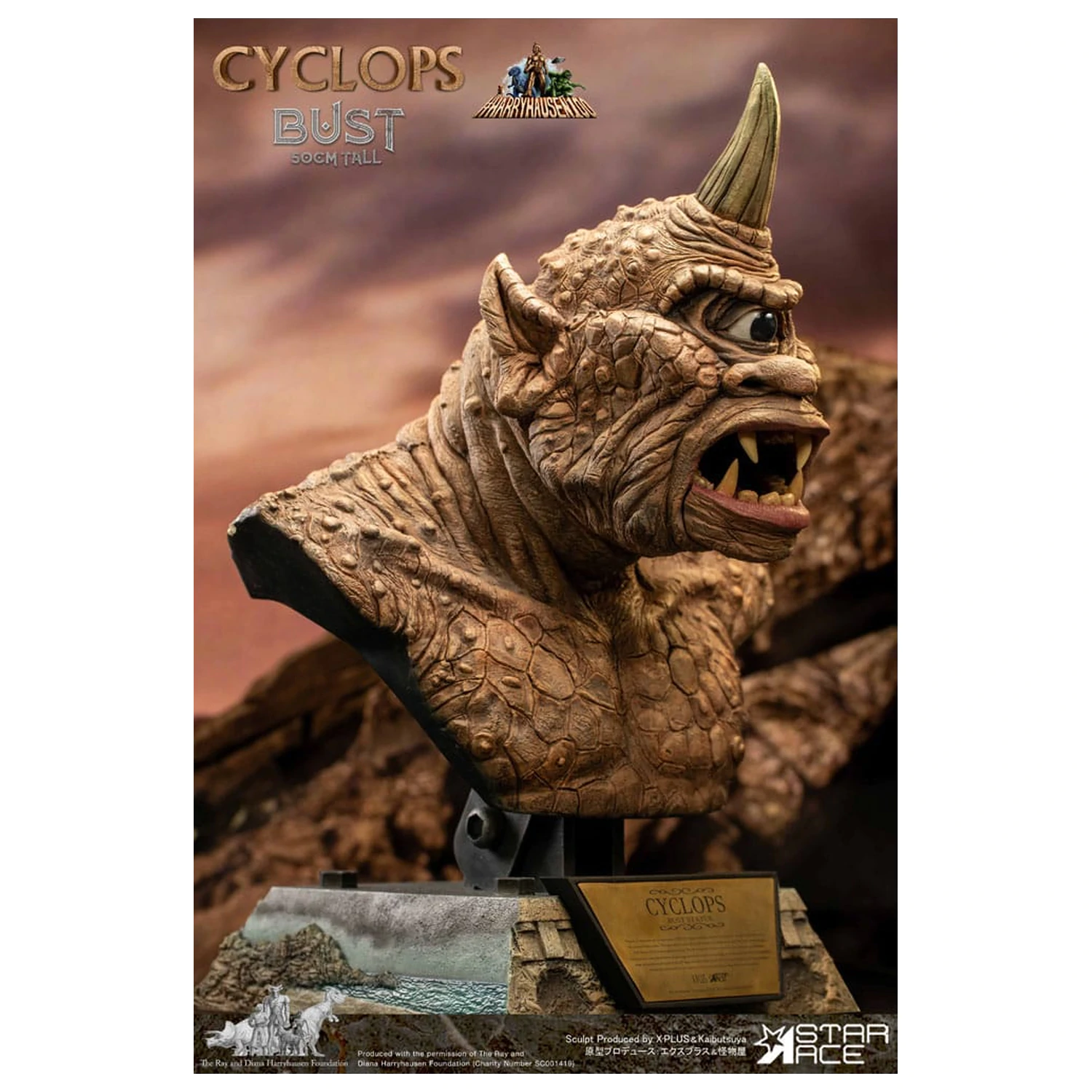 The 7th Voyage of Sinbad Büste Ray Harryhausens Zyklop 50 cm Produktfoto