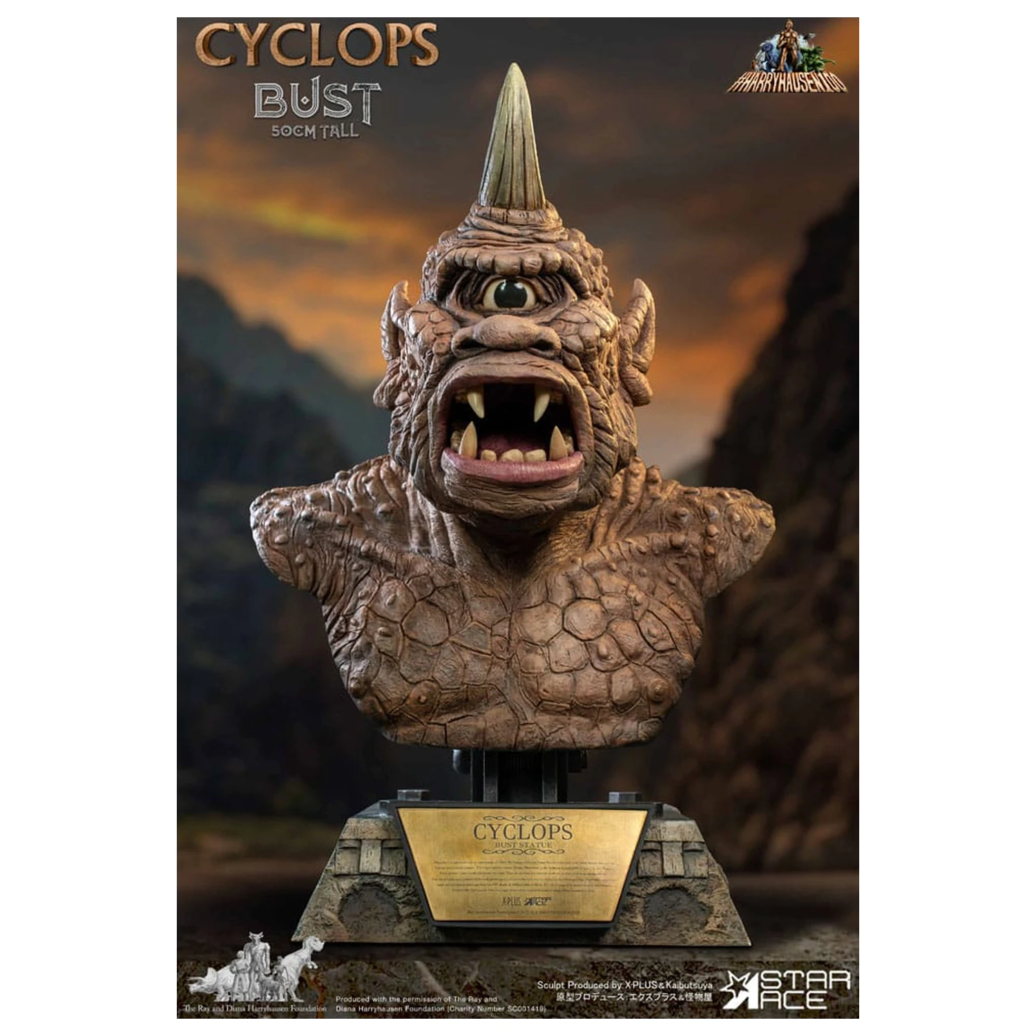 The 7th Voyage of Sinbad Büste Ray Harryhausens Zyklop 50 cm Produktfoto