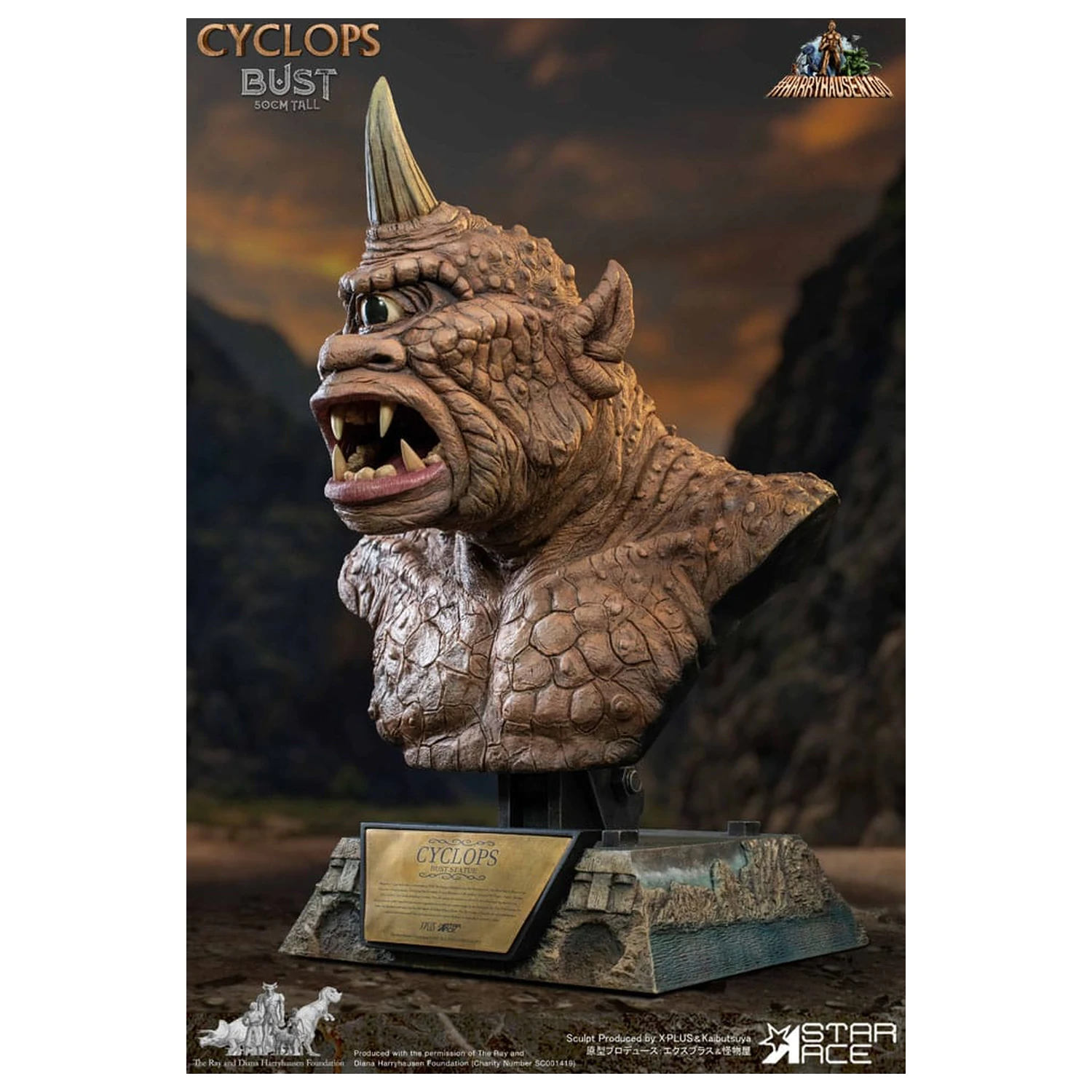 The 7th Voyage of Sinbad Büste Ray Harryhausens Zyklop 50 cm Produktfoto