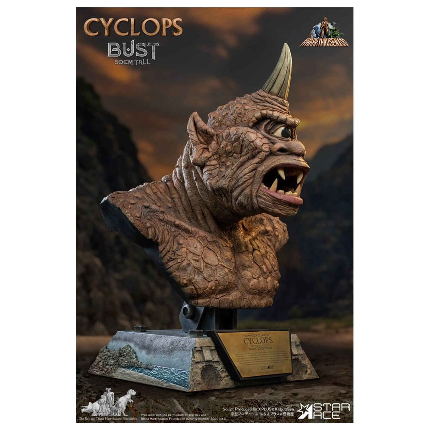 The 7th Voyage of Sinbad Büste Ray Harryhausens Zyklop 50 cm Produktfoto