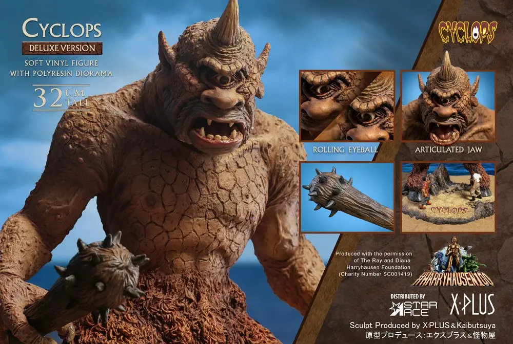 Sindbads siebente Reise Soft Vinyl Statue Ray Harryhausens Cyclops Deluxe Version 32 cm Produktfoto