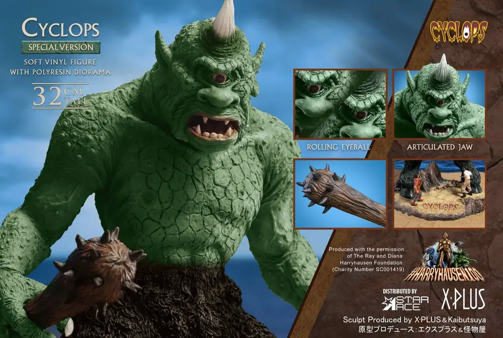 Sindbads siebente Reise Soft Vinyl Statue Ray Harryhausens Cyclops Special Version 32 cm Produktfoto