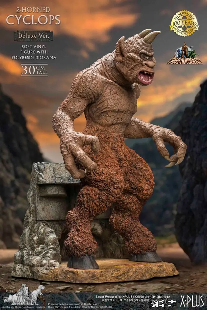 The 7th Voyage of Sinbad Soft Vinyl Statue Ray Harryhausens Horned Cyclops Deluxe Version 32 cm Produktfoto