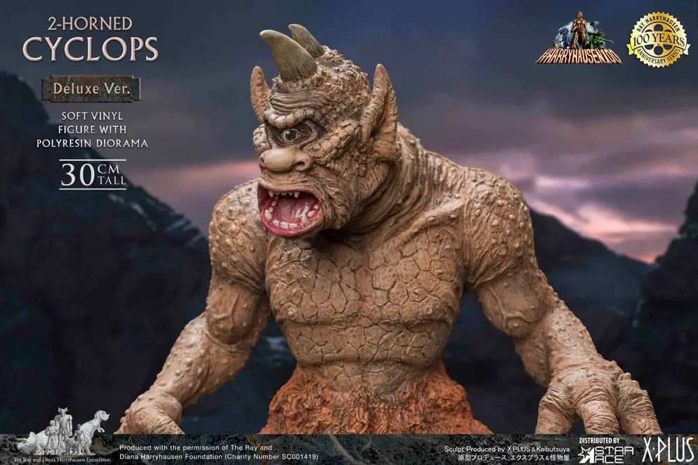 The 7th Voyage of Sinbad Soft Vinyl Statue Ray Harryhausens Horned Cyclops Deluxe Version 32 cm Produktfoto