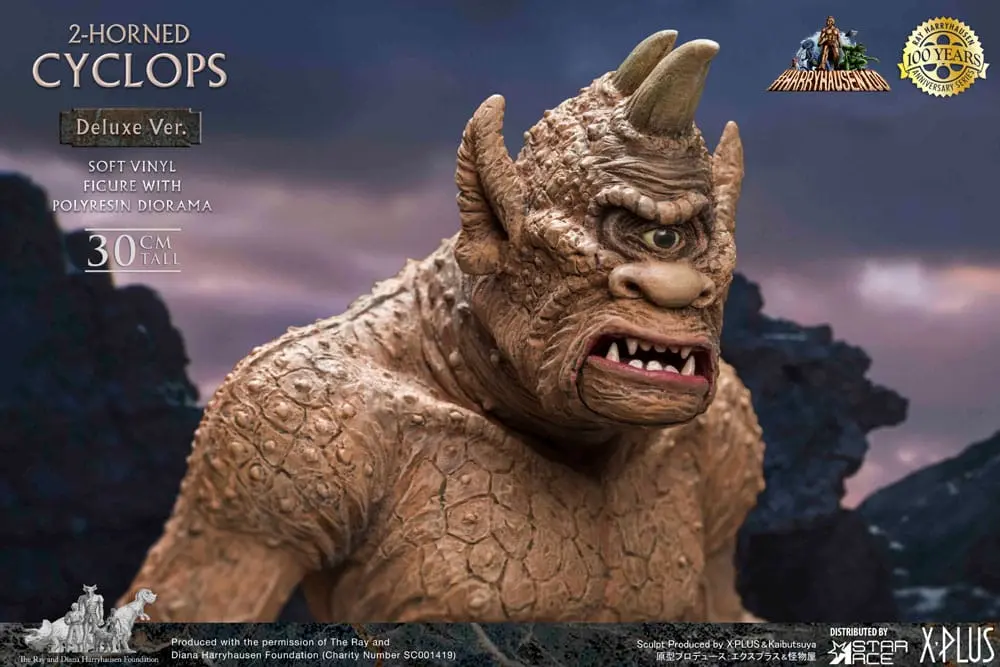 The 7th Voyage of Sinbad Soft Vinyl Statue Ray Harryhausens Horned Cyclops Deluxe Version 32 cm Produktfoto