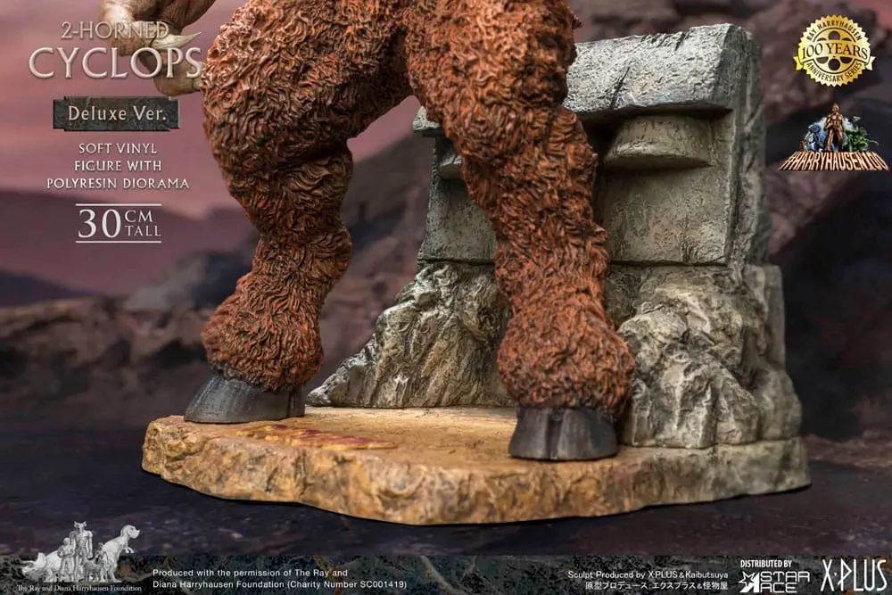 The 7th Voyage of Sinbad Soft Vinyl Statue Ray Harryhausens Horned Cyclops Deluxe Version 32 cm Produktfoto
