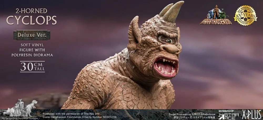 The 7th Voyage of Sinbad Soft Vinyl Statue Ray Harryhausens Horned Cyclops Deluxe Version 32 cm Produktfoto