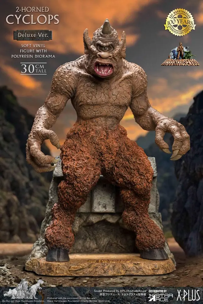 The 7th Voyage of Sinbad Soft Vinyl Statue Ray Harryhausens Horned Cyclops Deluxe Version 32 cm Produktfoto