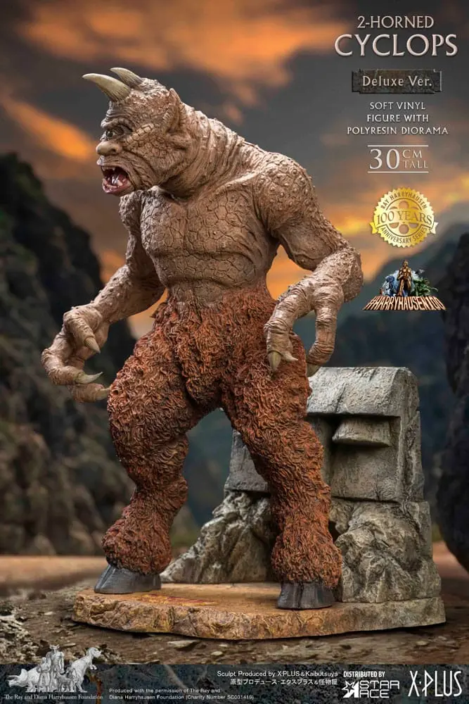 The 7th Voyage of Sinbad Soft Vinyl Statue Ray Harryhausens Horned Cyclops Deluxe Version 32 cm Produktfoto