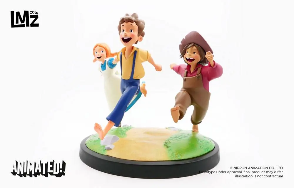 The Adventures of Tom Sawyer Animated! Statue Tom, Huck & Becky 23 cm Produktfoto