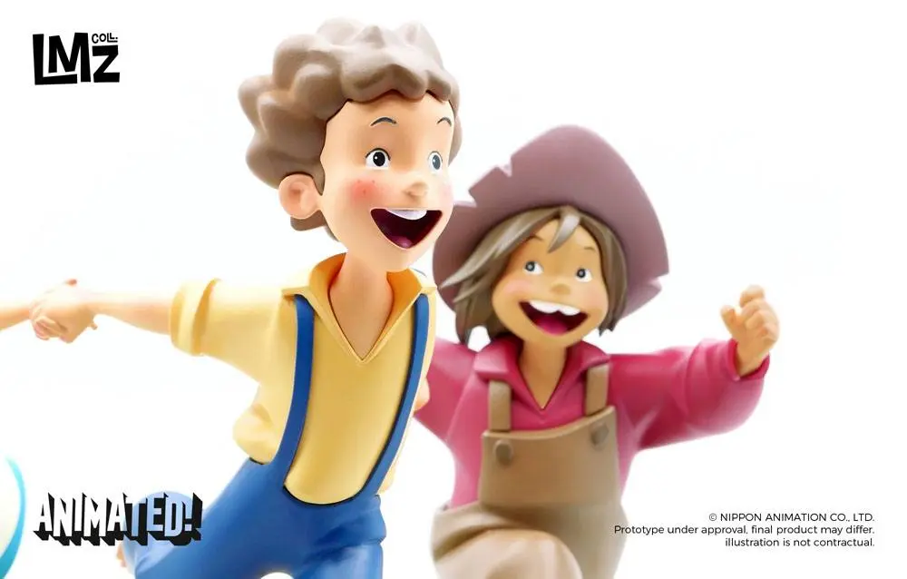 The Adventures of Tom Sawyer Animated! Statue Tom, Huck & Becky 23 cm Produktfoto